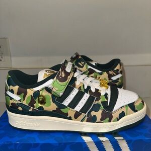 Adidas X bape forum 84 low 30th anniversary - green